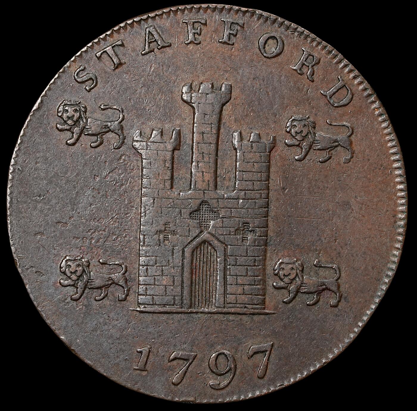 修遠堂世界钱币第六十一期 1797年英国斯坦福1/2便士代用币