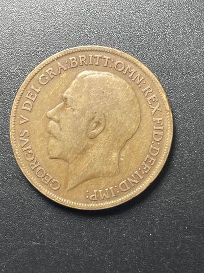 各个国家硬币专场1 乔治五世 31mm 英国1920-1936年代1便士铜币硬币