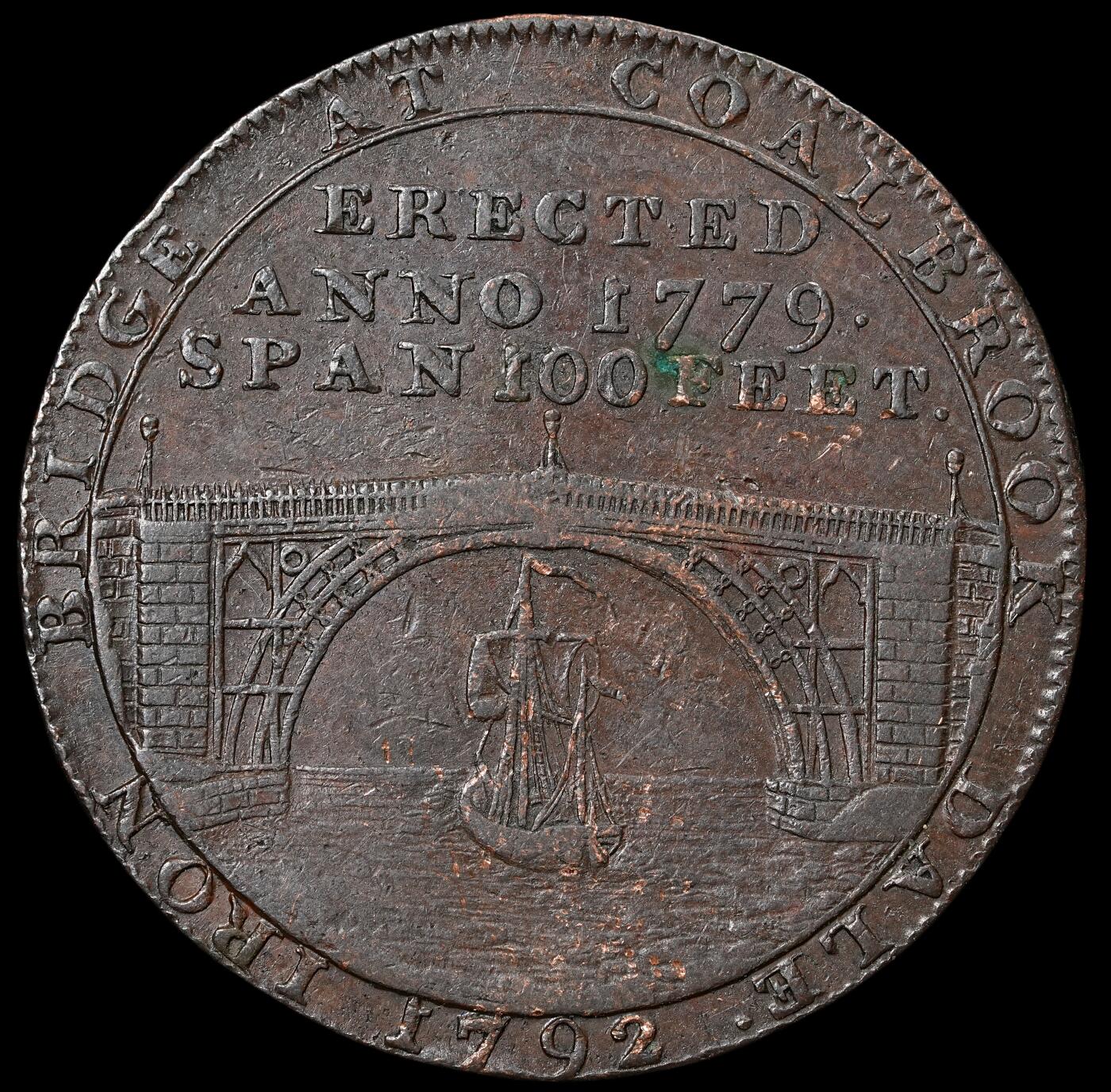 修遠堂世界钱币第六十一期 1792年英国什罗郡1/2便士代用币