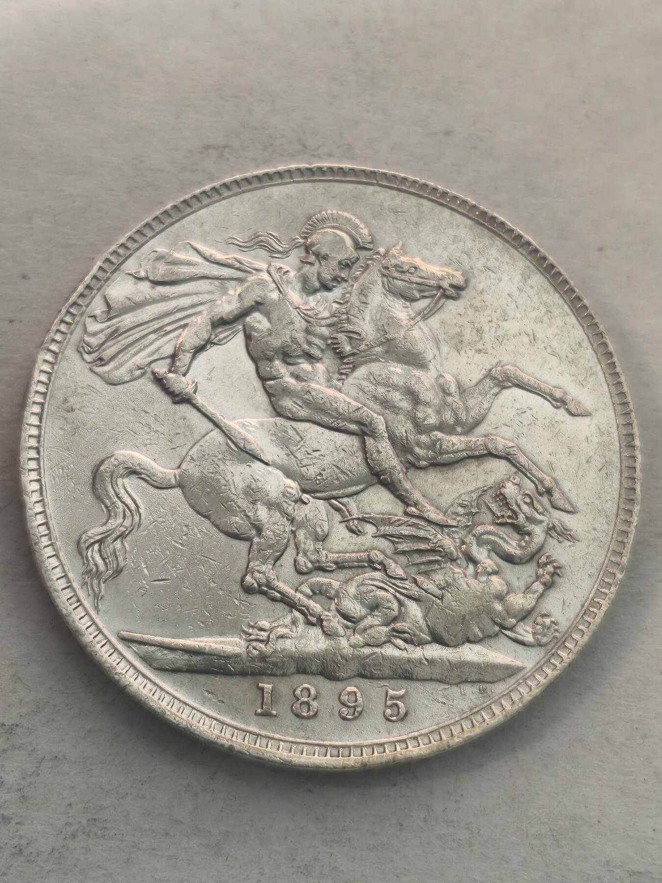 Krab外币市集Vol.6 英国1895年维多利亚1克朗_被🕊️重拍