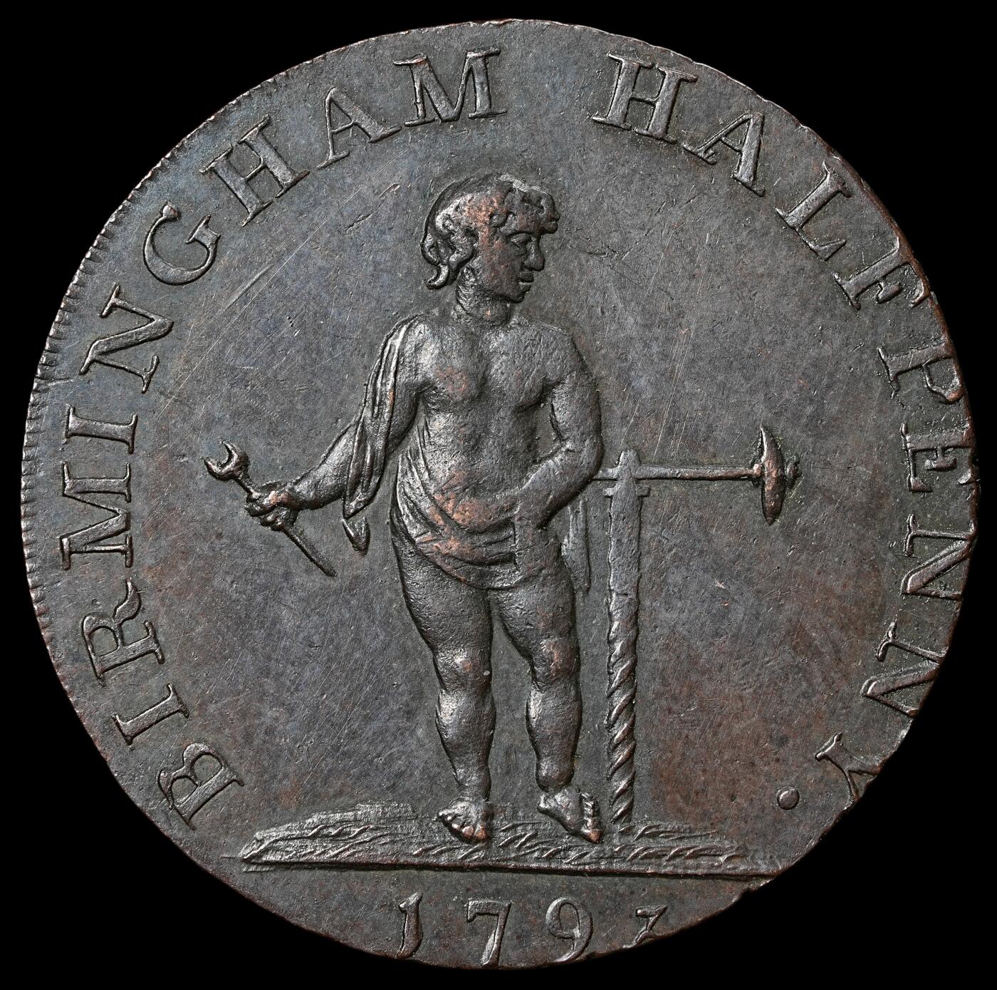 修遠堂世界钱币第六十一期 1793年伯明翰1/2便士代用币