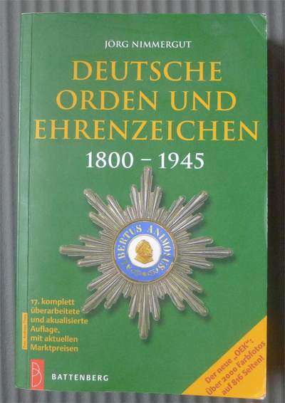 世界钱币章牌书籍专场拍卖第203期 - 德国勋章奖章目录1800-1945