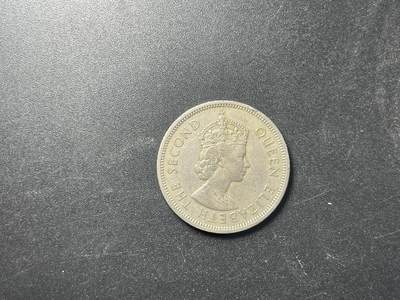 各个国家硬币专场1 香港1973年大1元大一元壹圆伊丽莎白二世镍币硬币齿边30mm 24M561
