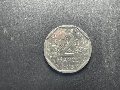 各个国家硬币专场1 法国2法郎硬币 镍币