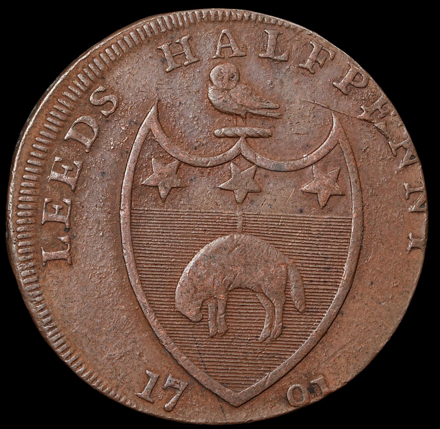 修遠堂世界钱币第六十一期 1791年英国利兹1/2便士代用币