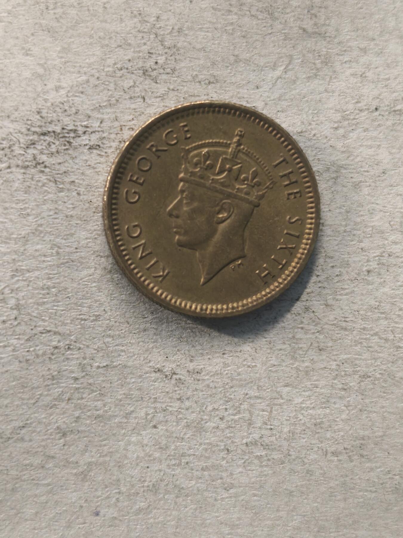 Krab外币市集Vol.6 英属香港乔治六世1949年5_UNC
