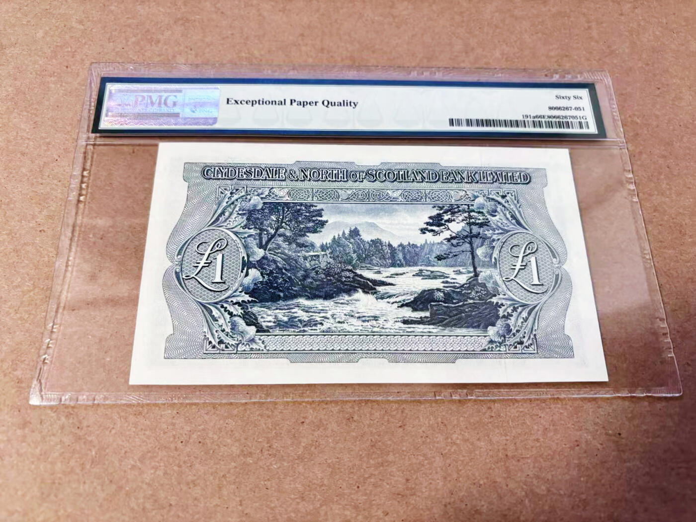 【Blue Auction】世界纸币精拍第634期【精】——16级TOP拍卖/信誉/品质/专业/高效💫 【a版无47】苏格兰 1952年1镑 多场景设计精美 唯美耐看 PMG66EPQ 