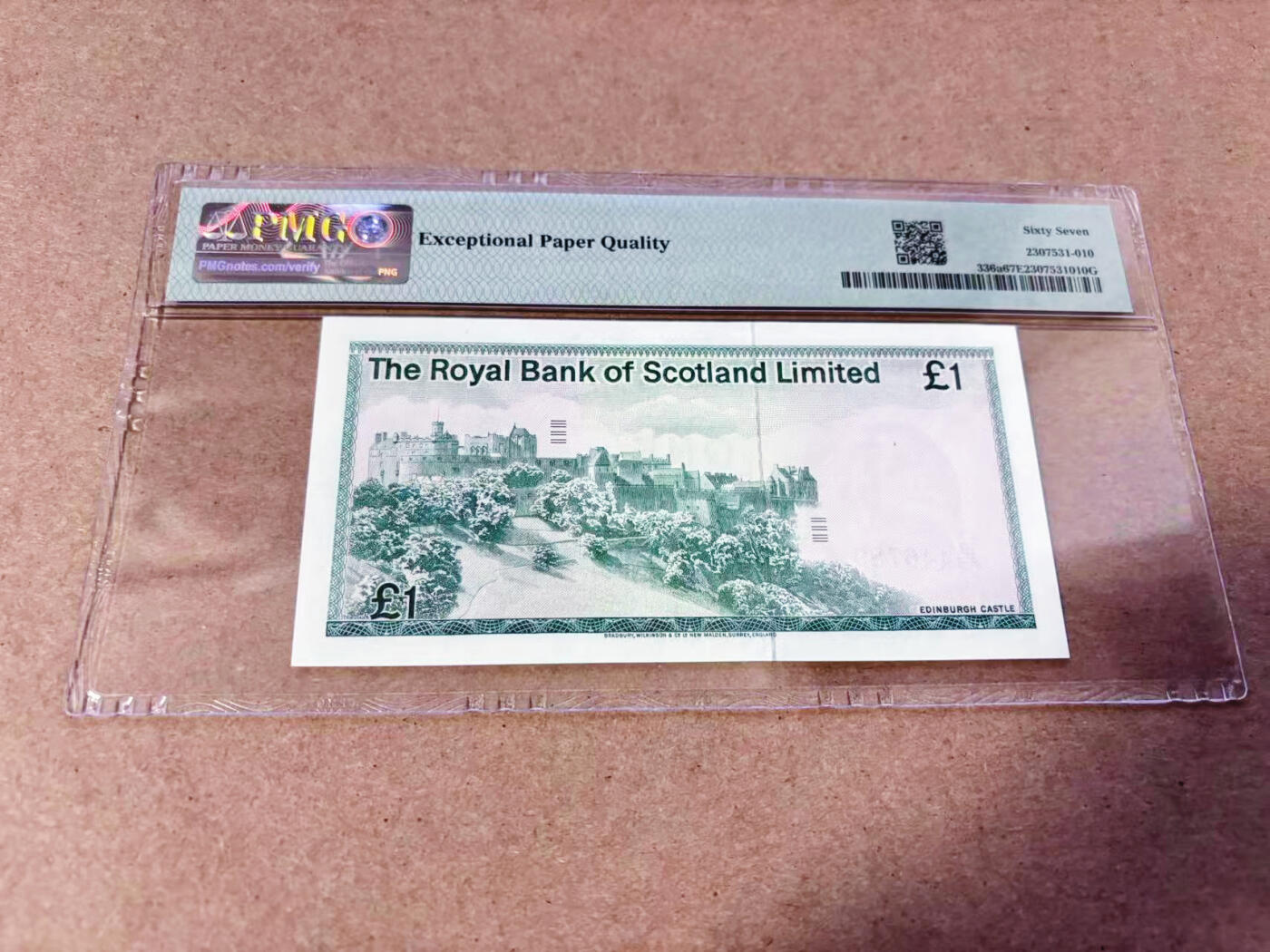 【Blue Auction】世界纸币精拍第634期【精】——16级TOP拍卖/信誉/品质/专业/高效💫 苏格兰 1979年1镑 PMG67EPQ 高分