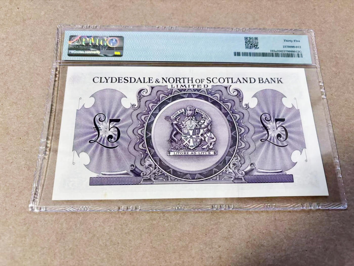 【Blue Auction】世界纸币精拍第634期【精】——16级TOP拍卖/信誉/品质/专业/高效💫 【无47 首年】苏格兰1951年20镑 PMG35 大票幅 