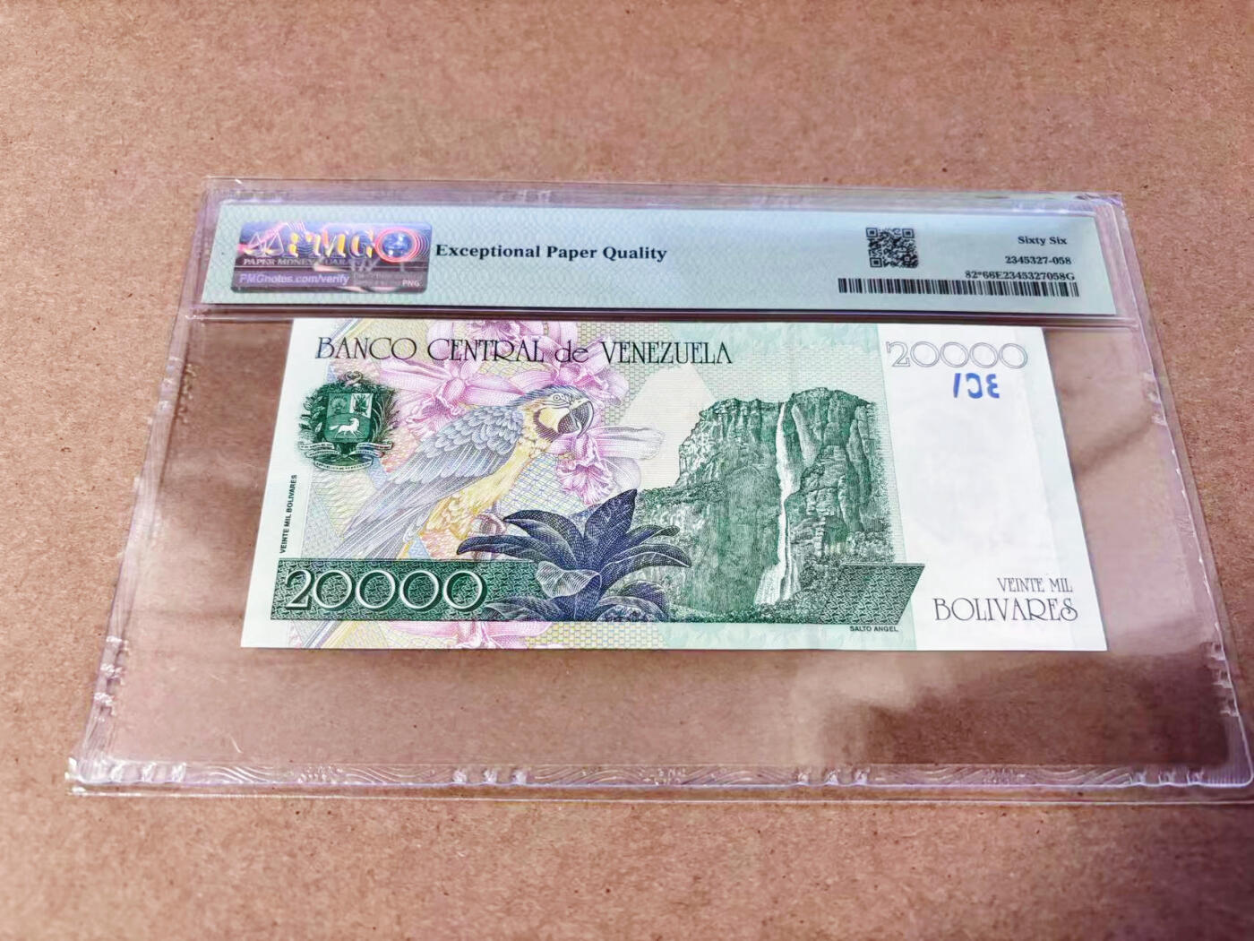 【Blue Auction】世界纸币精拍第634期【精】——16级TOP拍卖/信誉/品质/专业/高效💫 【补号】委内瑞拉 1998年20000玻利维亚诺 PMG66EPQ
