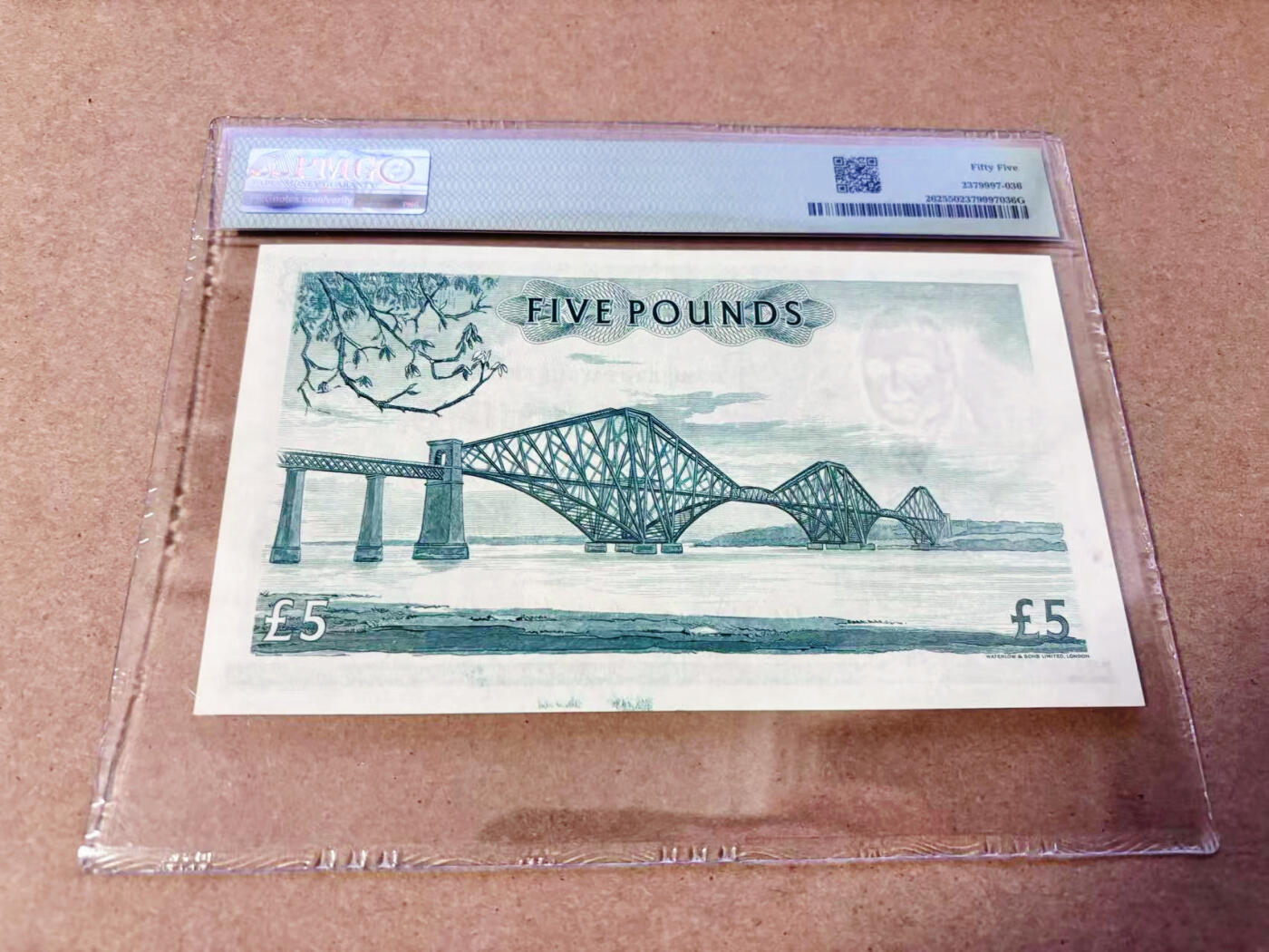 【Blue Auction】世界纸币精拍第634期【精】——16级TOP拍卖/信誉/品质/专业/高效💫 苏格兰1957年5镑 PMG55 大票幅  