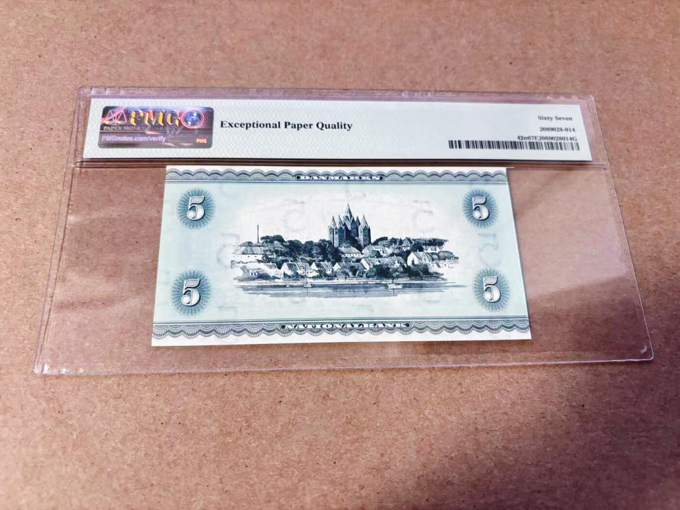 【Blue Auction】世界纸币精拍第634期【精】——16级TOP拍卖/信誉/品质/专业/高效💫 丹麦 1958-59年5克朗 三裸女 PMG67EPQ 高分