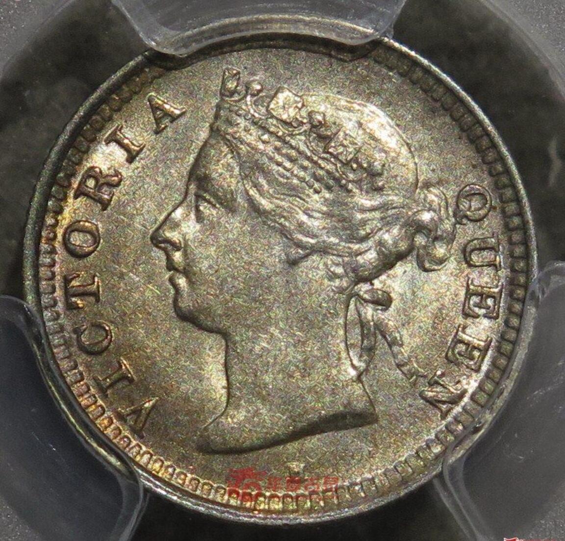 1900年维多利亚女王 香港五仙1900-H 5C