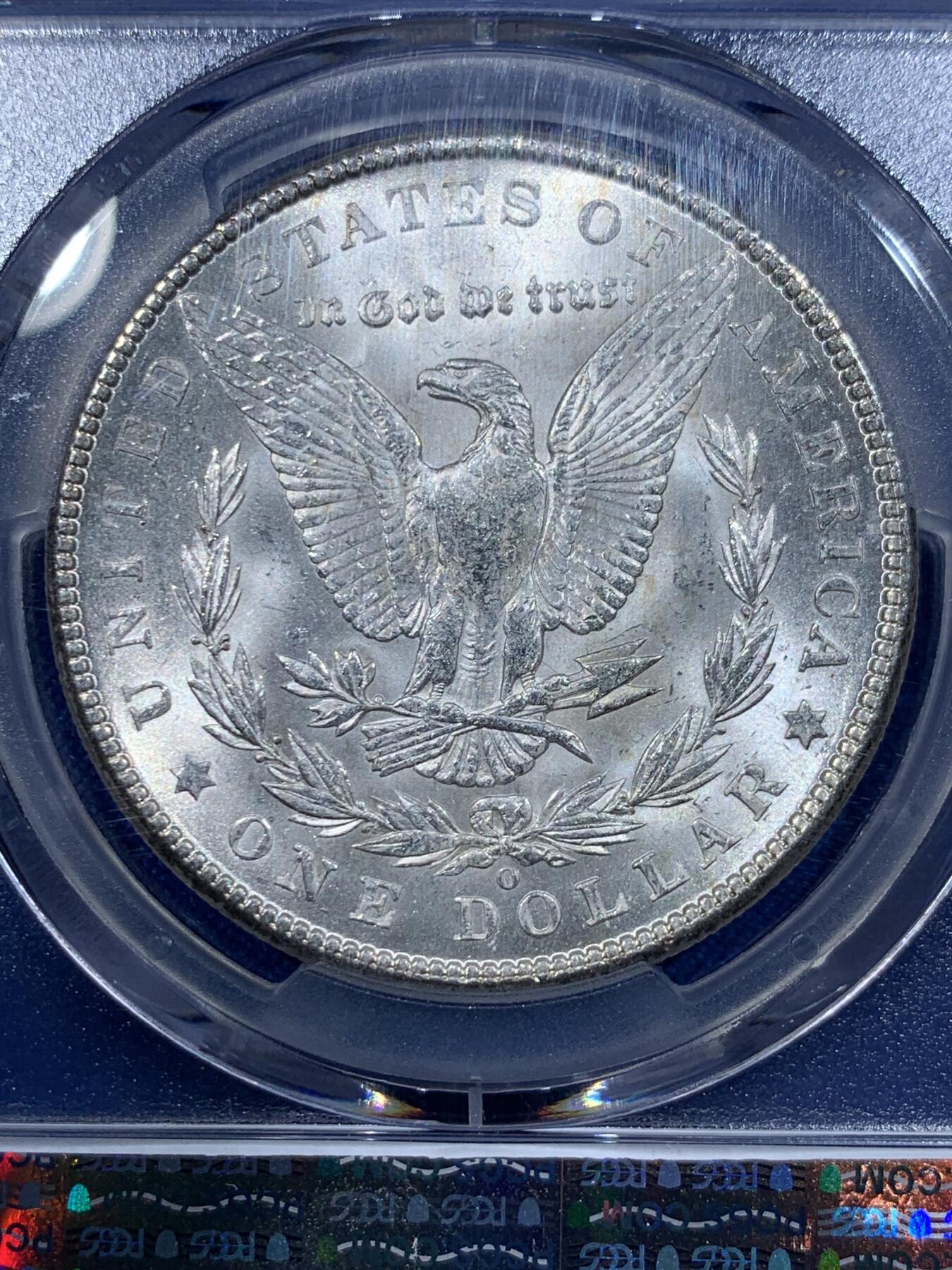 《竞宝斋》第362场 周日，周一，周二  3场连拍 （全场包邮） PCGS MS64 美国1902年O版摩根一元银币 底板丝滑 年份也不错