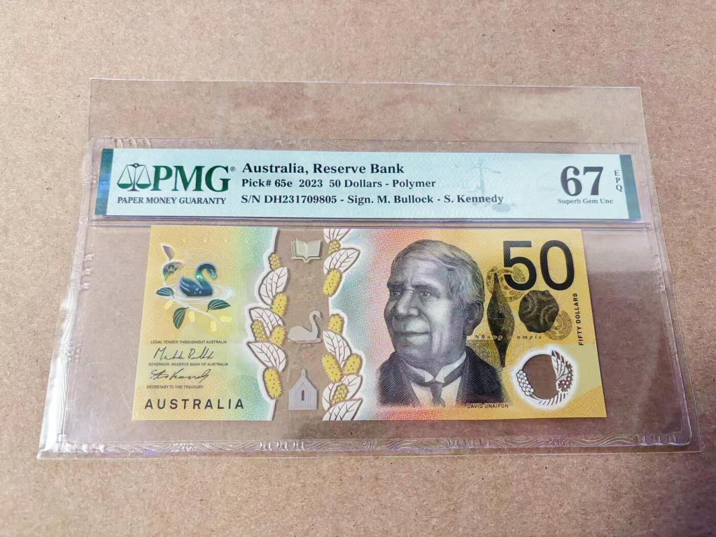 【Blue Auction】世界纸币精拍第634期【精】——16级TOP拍卖/信誉/品质/专业/高效💫 澳大利亚 2023年50元 PMG67EPQ 高分