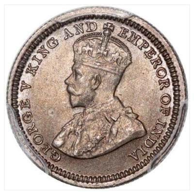 香港1935年乔治五世五仙  红铜镍合金币 冠军分 PCGS MS67 - 香港1935年乔治五世五仙  红铜镍合金币 冠军分 PCGS MS67