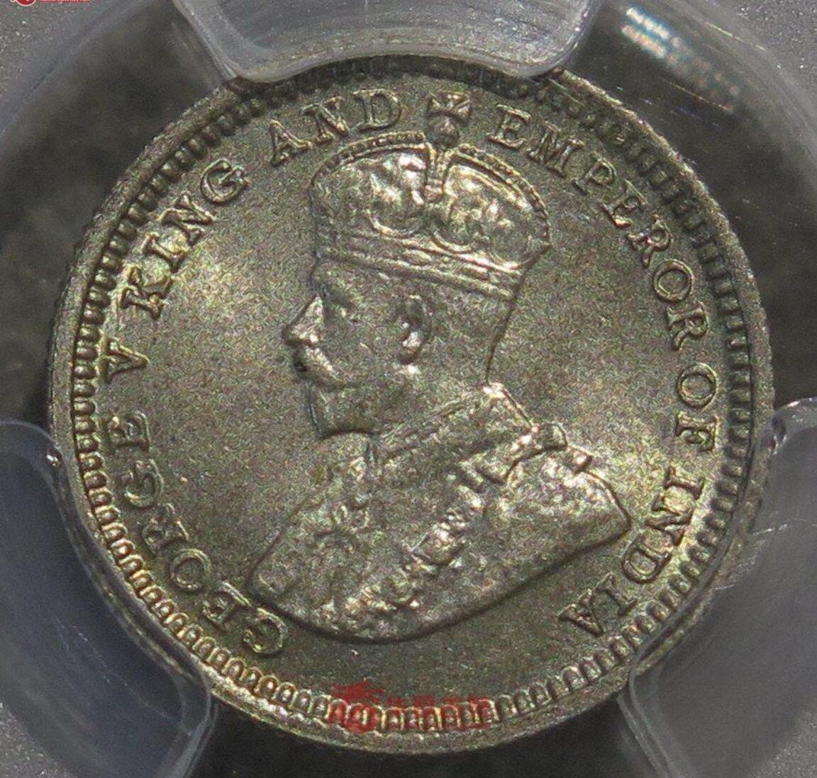 1932乔治五世五仙银币 5C  PCGS MS65