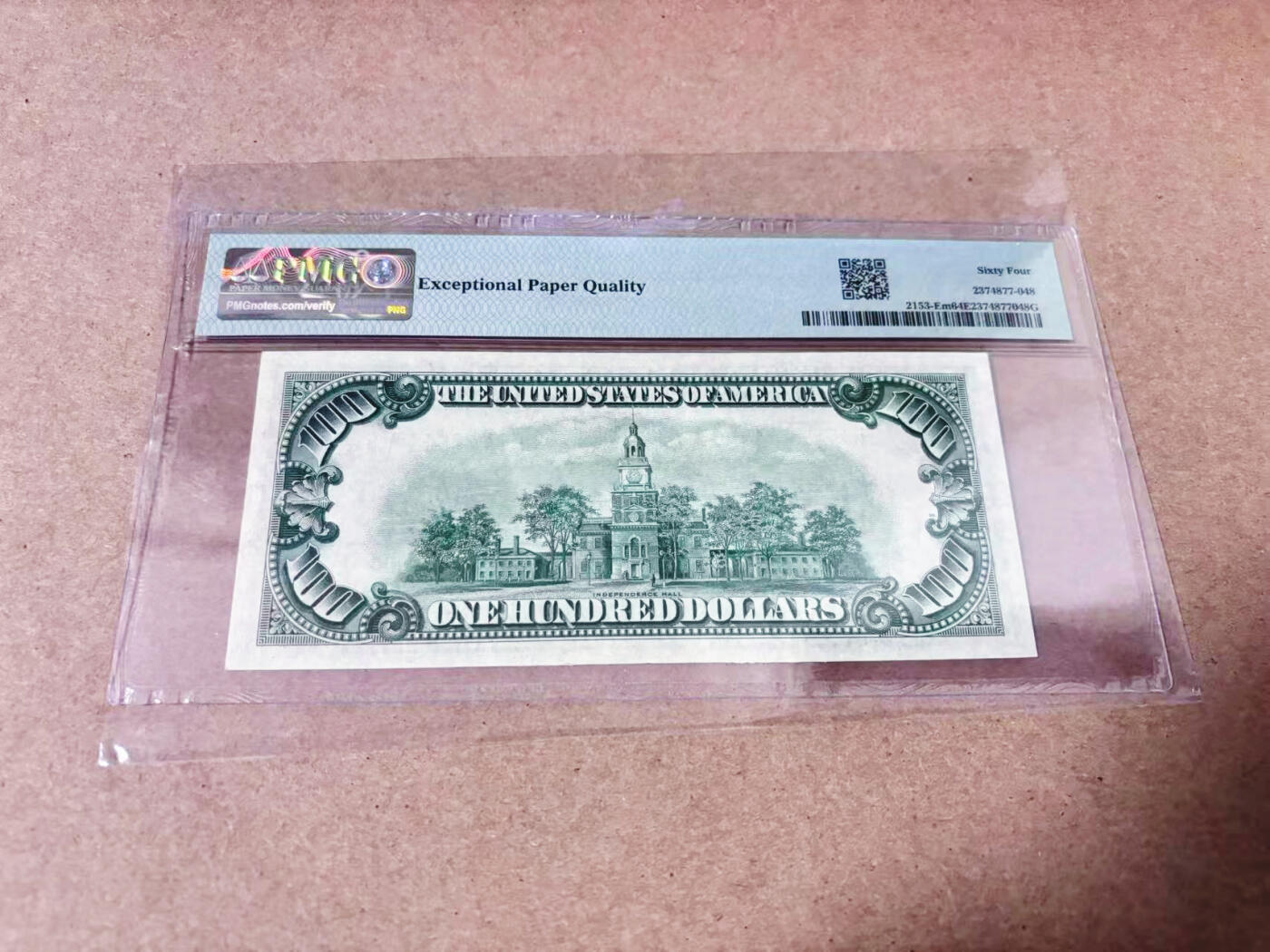 【Blue Auction】世界纸币精拍第634期【精】——16级TOP拍卖/信誉/品质/专业/高效💫 美国 1934年100美金 PMG64EPQ Mule Richmond版 