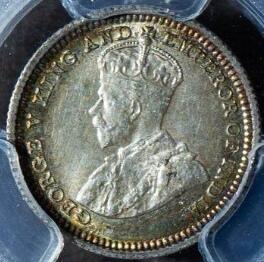 1933乔治五世五仙银币 5C