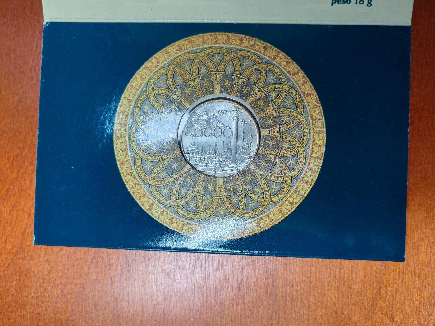 长老汇蛇年精选第七场拍卖 1997意大利画家卡纳尔5000银币卡装