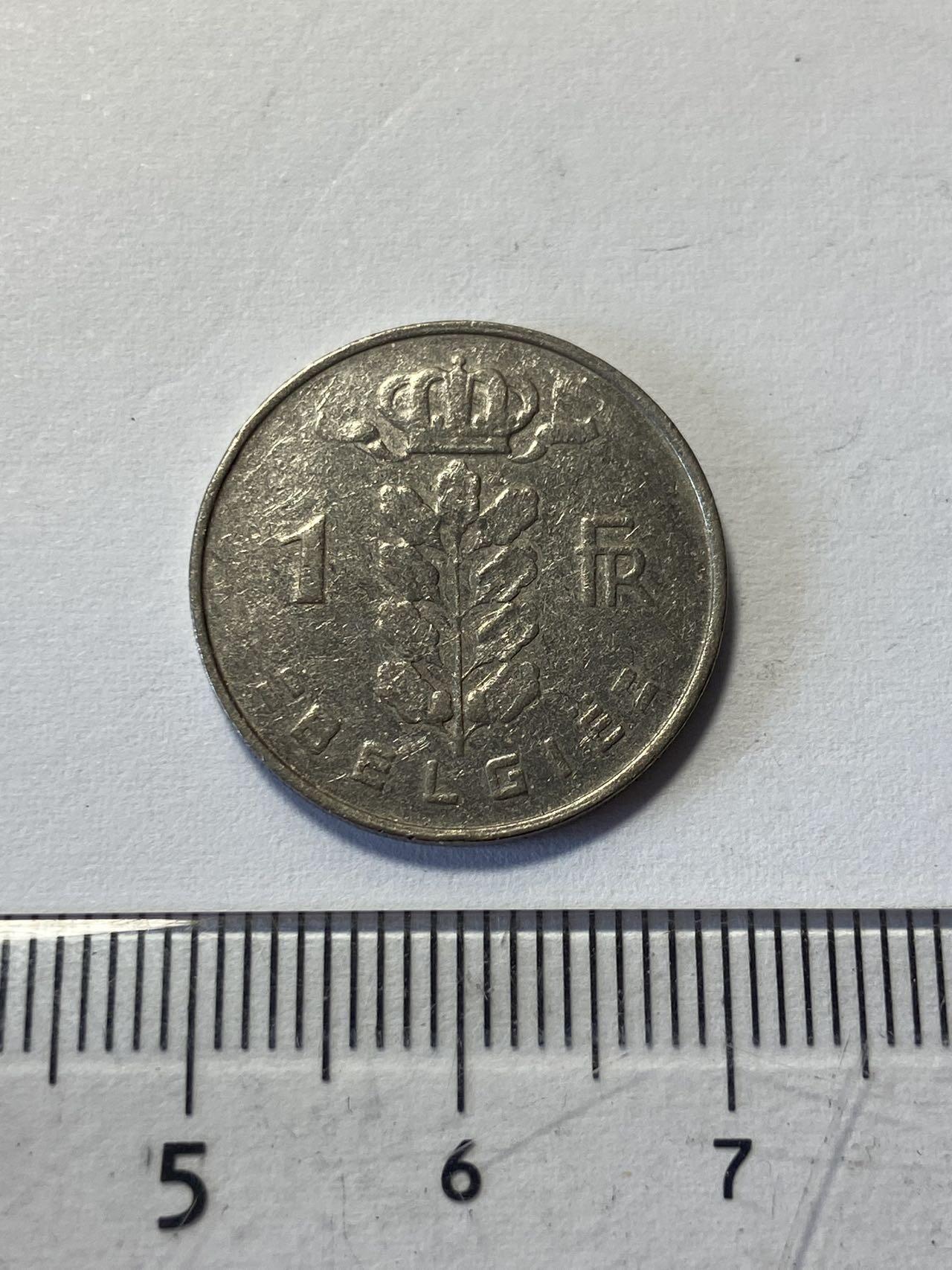 世界各国流通币专场，第二期 1962年比利时1法郎，旧品