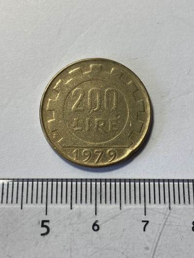世界各国流通币专场，第二期 - 1979年意大利200里拉，旧品