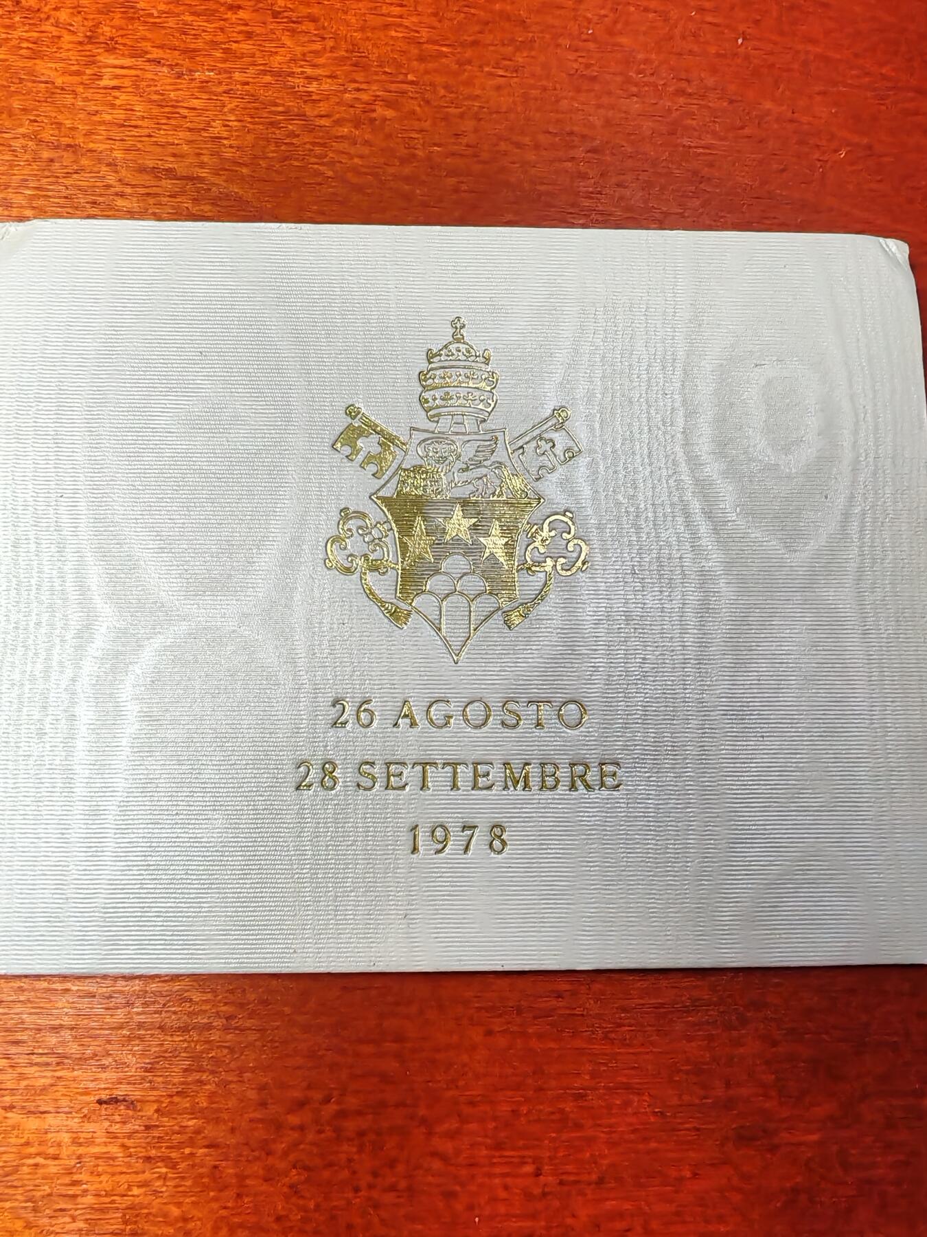 长老汇蛇年精选第七场拍卖 1978梵蒂冈约翰保罗一世1000里拉银币卡装，量少