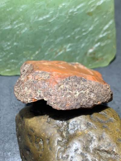 精美柿子红原皮南红玛瑙明料原石一颗 精美柿子红原皮南红玛瑙明料原石一颗