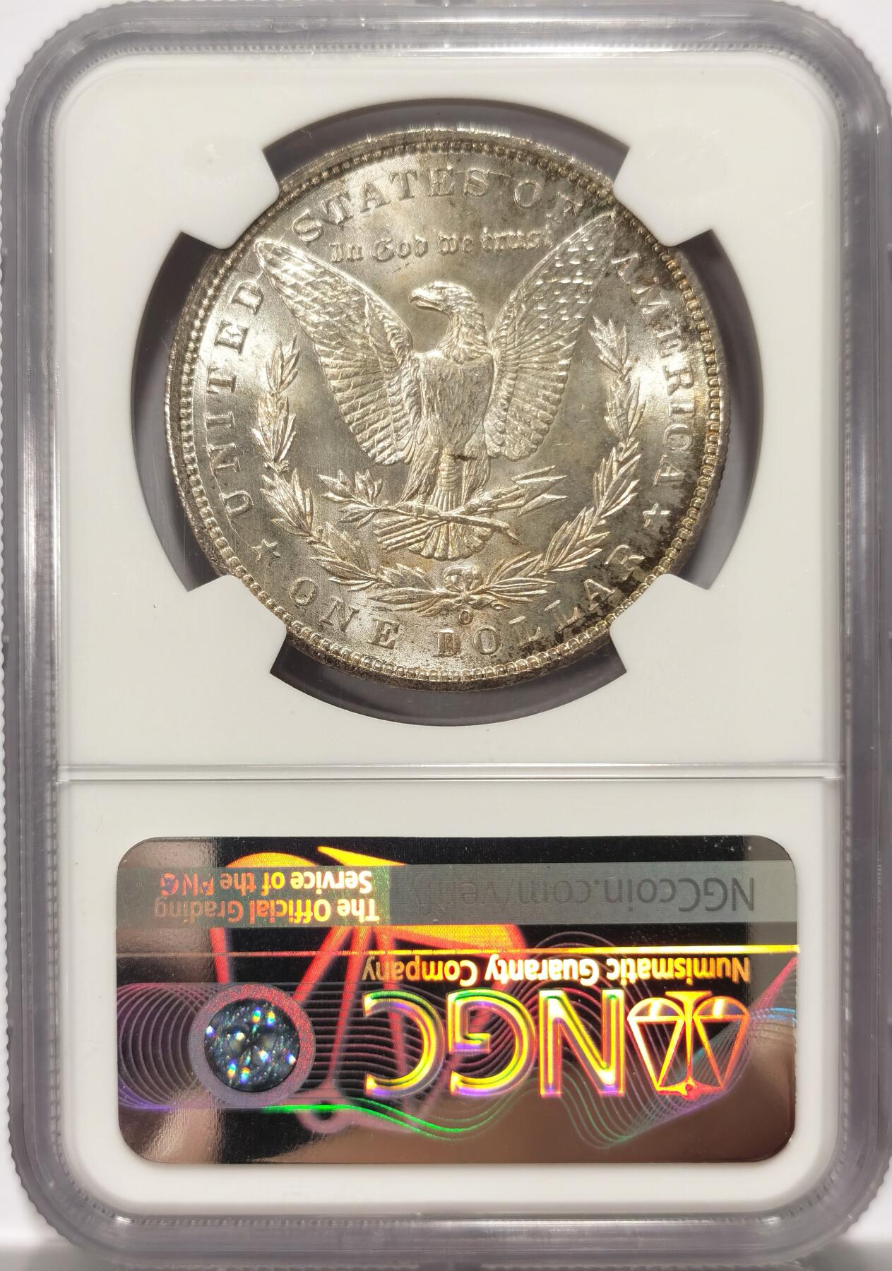 博洋堂世界钱币拍卖第115期（全场包邮） NGC MS62 1900O美国摩根银币一元