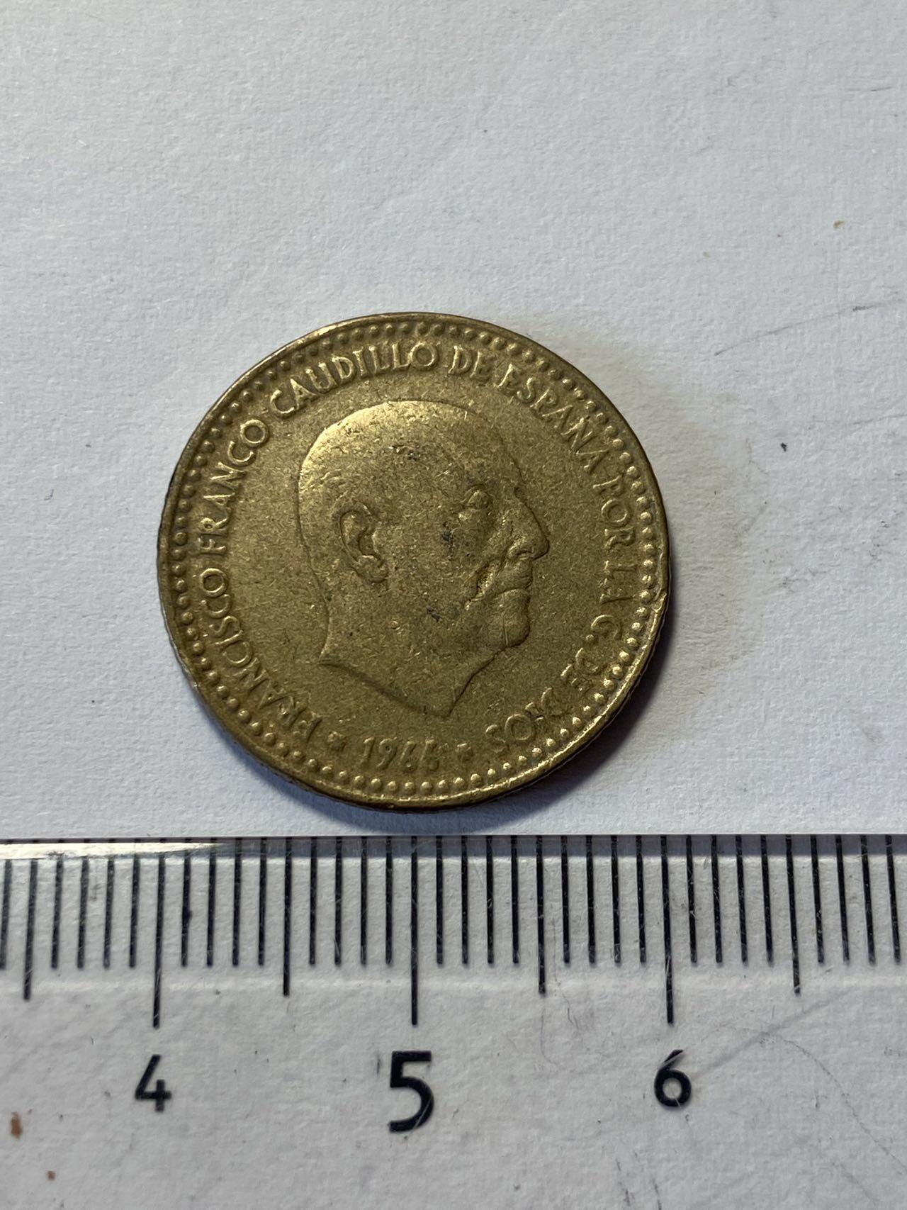世界各国流通币专场，第二期 1966年西班牙1比塞塔，旧品