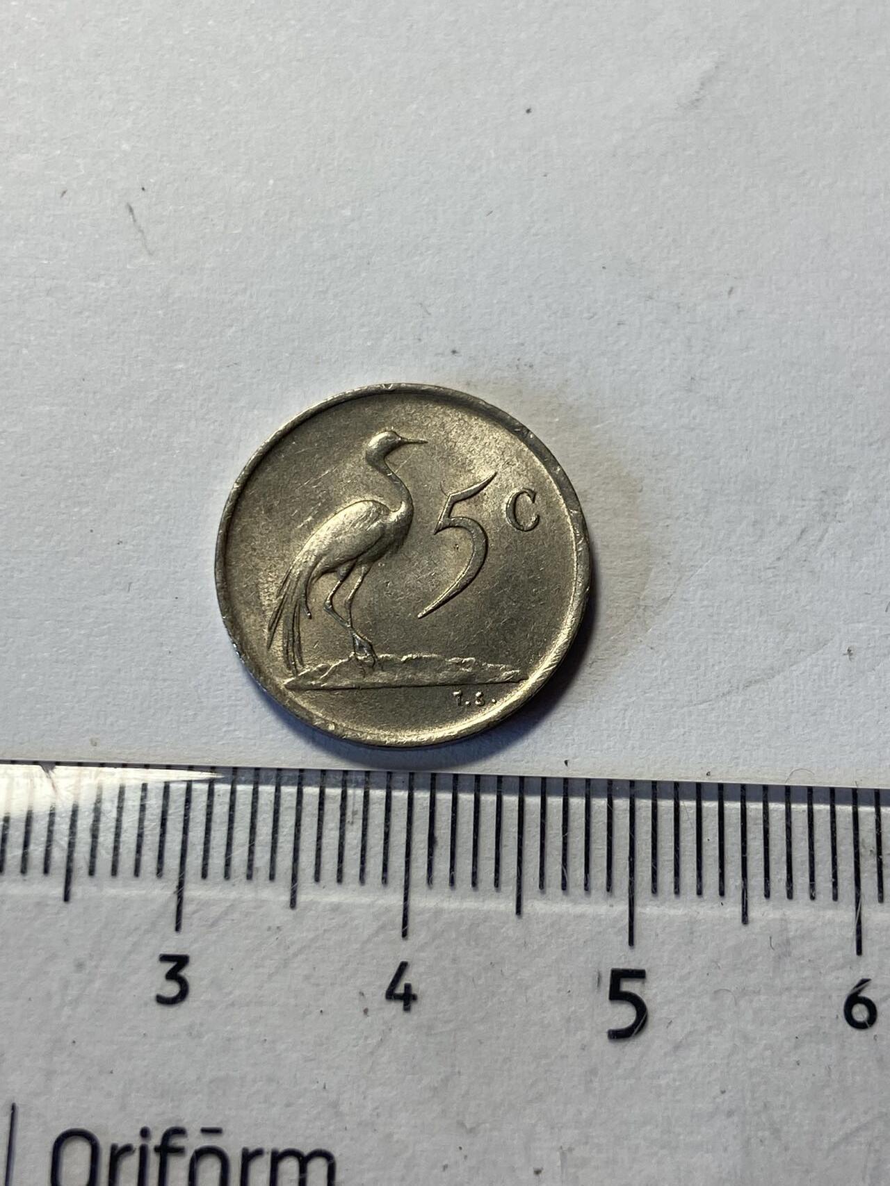 世界各国流通币专场，第二期 1976年南非5分，好品