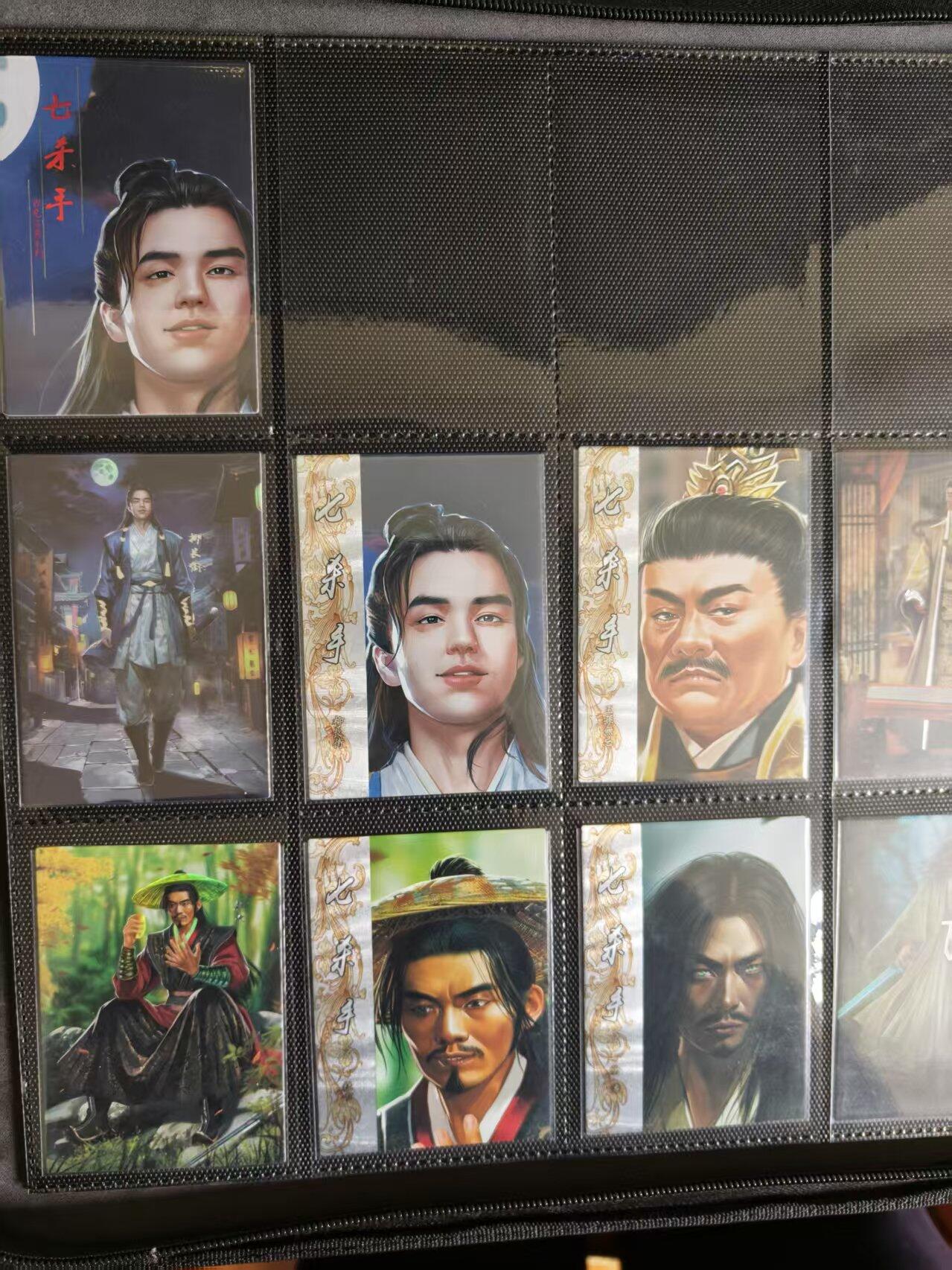 光影卡牌第八期，亲签卡，古风美女卡，各家套卡，持续收拍品 司马 大圣卡通卡牌 古龙经典  七杀手，21烫银+21大头+1卡头，43张，  烫银彩闪
