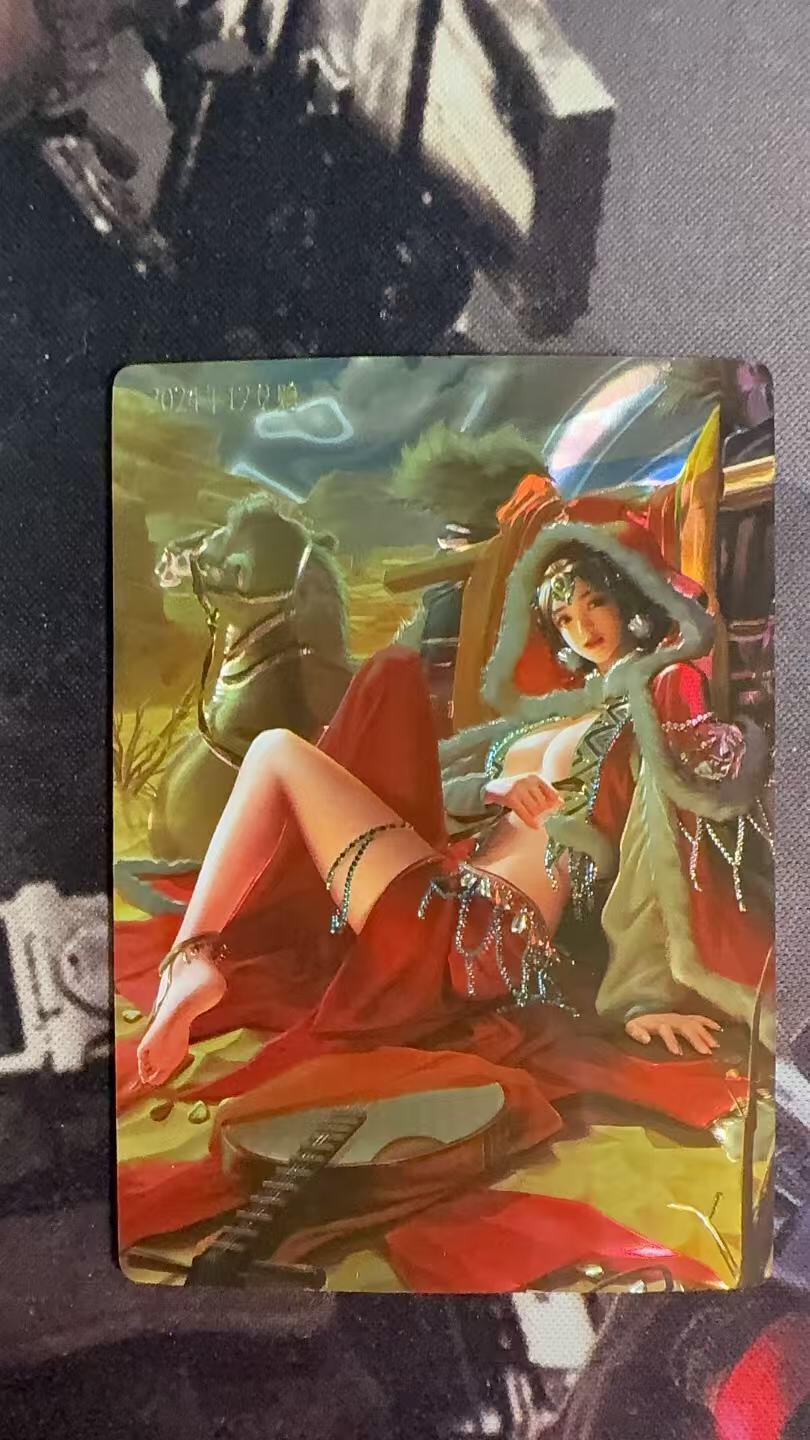 光影卡牌第八期，亲签卡，古风美女卡，各家套卡，持续收拍品 镭光特卡1张，收藏佳品