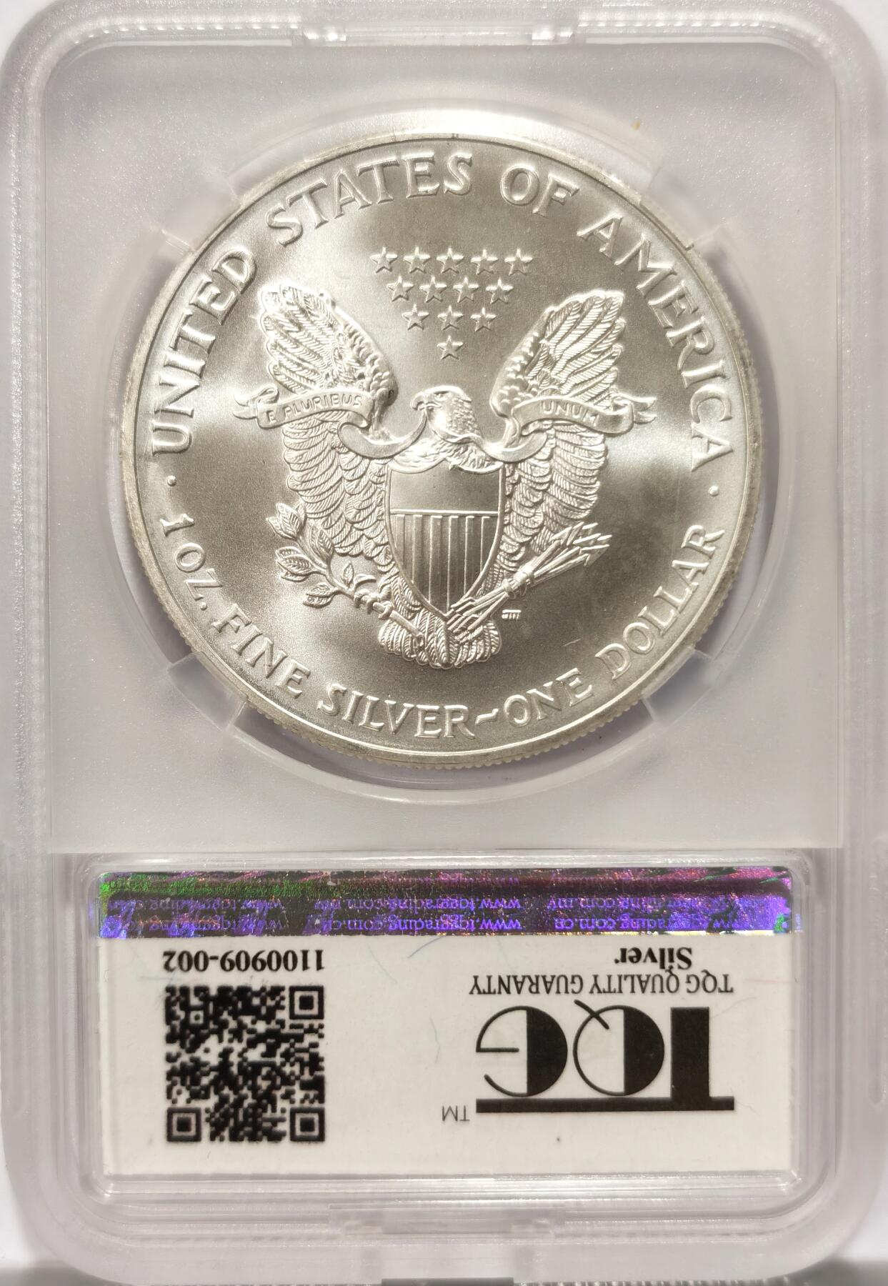 博洋堂世界钱币拍卖第115期（全场包邮） TQG MS68 2003美国行走女神银币一元（彩色）