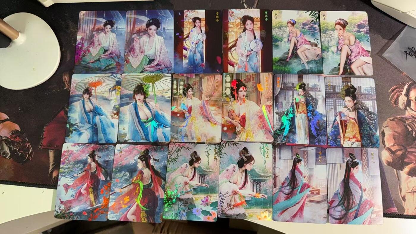 光影卡牌第八期，亲签卡，古风美女卡，各家套卡，持续收拍品