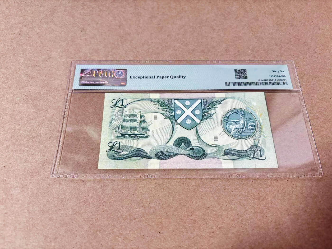 【Blue Auction】世界纸币精拍第635期【精】——16级TOP拍卖/信誉/品质/专业/高效💫 苏格兰 1974-78年1镑 PMG66EPQ 