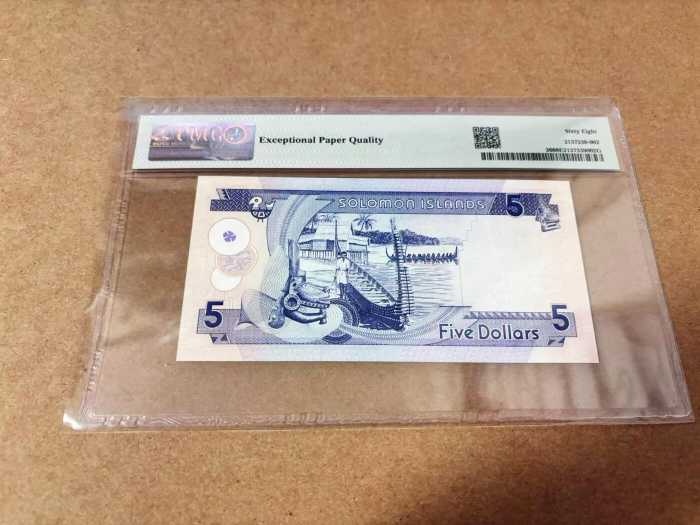 【Blue Auction】世界纸币精拍第635期【精】——16级TOP拍卖/信誉/品质/专业/高效💫 所罗门群岛 2006年5元 PMG68EPQ 超高分