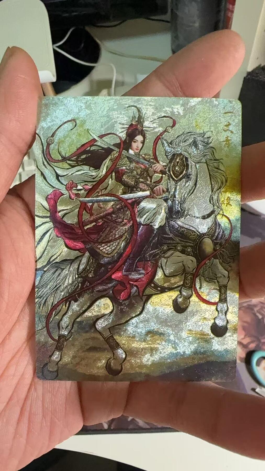 光影卡牌第八期，亲签卡，古风美女卡，各家套卡，持续收拍品 张建东水浒特卡，三娘粗闪限编1张