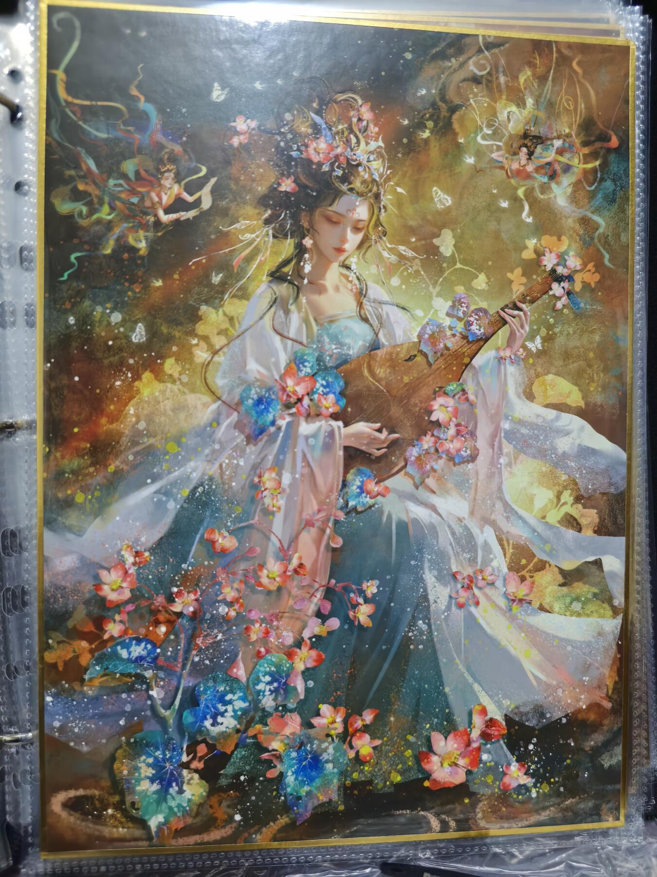 阳大大卡牌超级大甩拍第44期（周五晚上八点半截拍，持续收拍品，进群福利早知道） 山河潮玩 雪舟十二花神A4色纸12张大卡一套带卡册