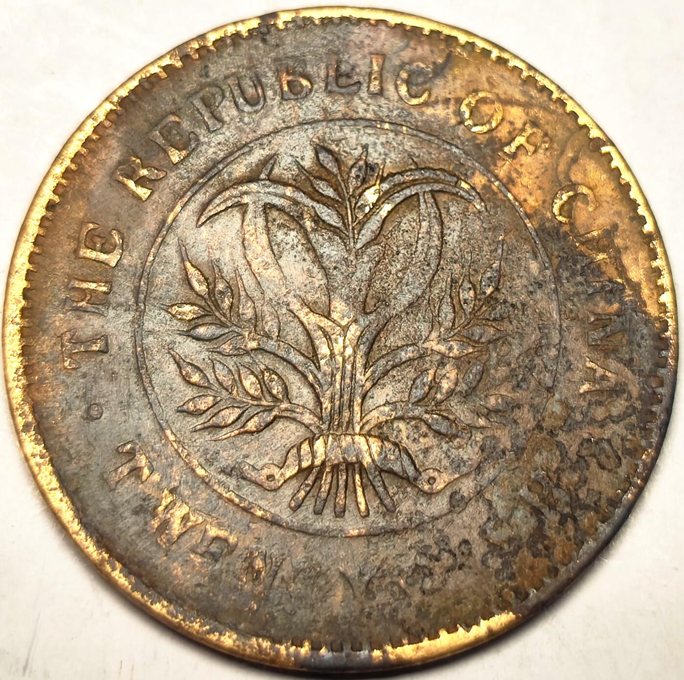 泉币菌-第10场-中外散币乐园 好品 湖南省造二十文 嘉禾双旗 旗上星⭐️大尺寸