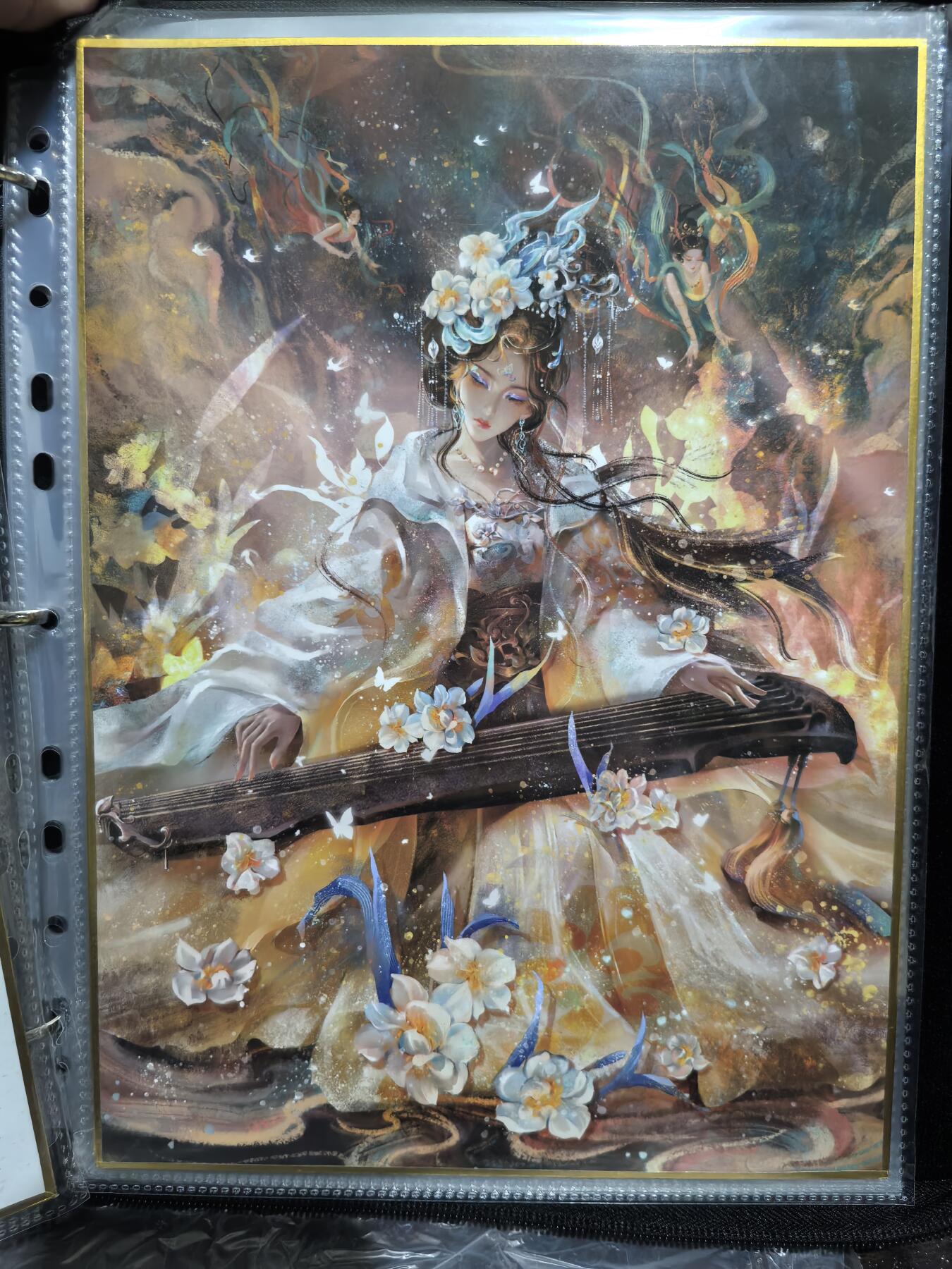 阳大大卡牌超级大甩拍第44期（周五晚上八点半截拍，持续收拍品，进群福利早知道） 山河潮玩 雪舟十二花神A4色纸12张大卡一套带卡册