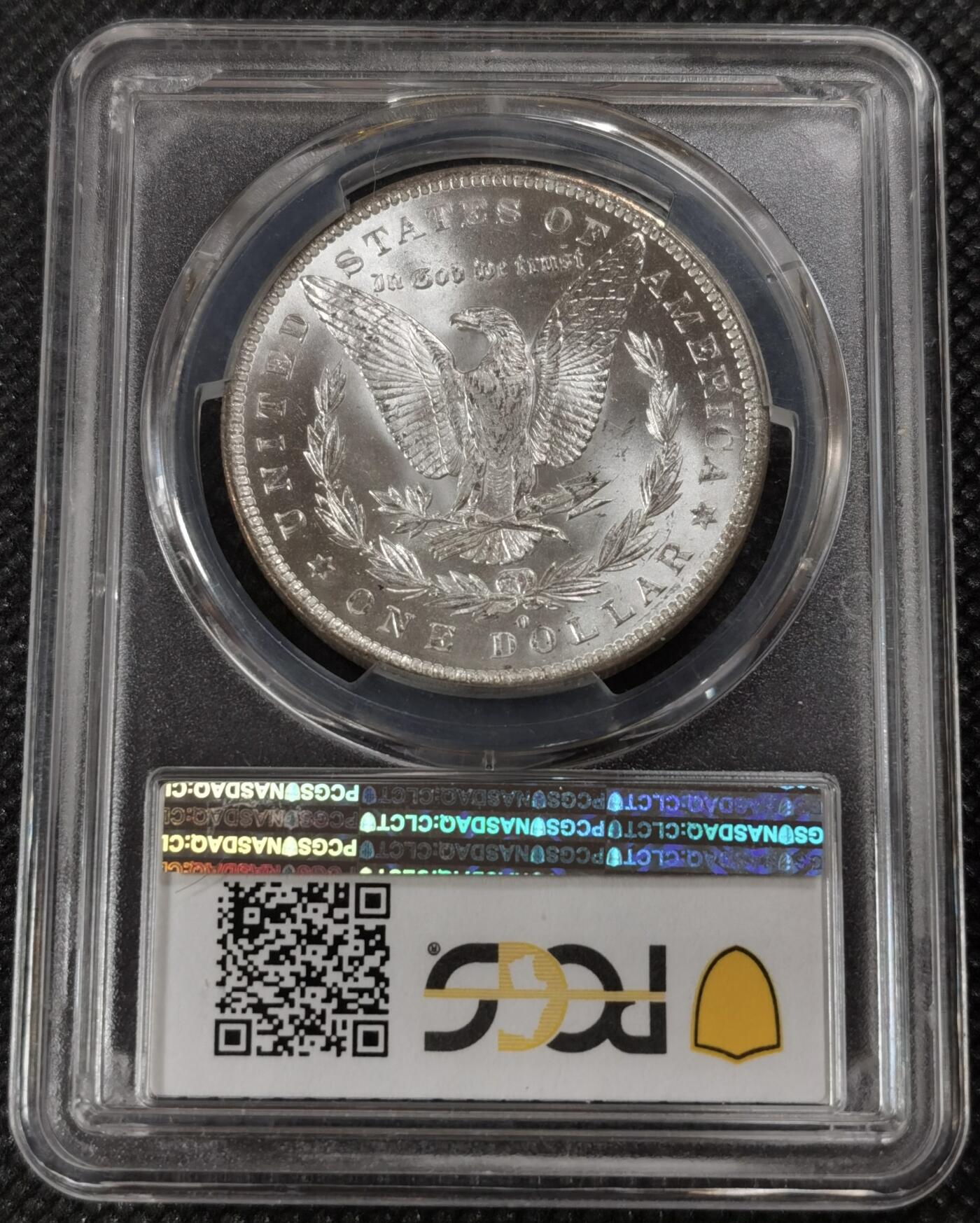 甄臻铺-世界钱币拍卖（第9期）新铺开张，欢迎捧场 PCGS-MS64 1883年O版美国摩根银币，镜面质感