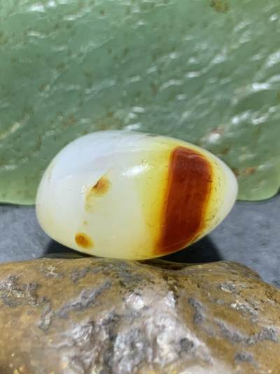 放福利！精美冰透高玉化朱砂点缠丝玛瑙原石吊坠一块 放福利！精美冰透高玉化朱砂点缠丝玛瑙原石吊坠一块