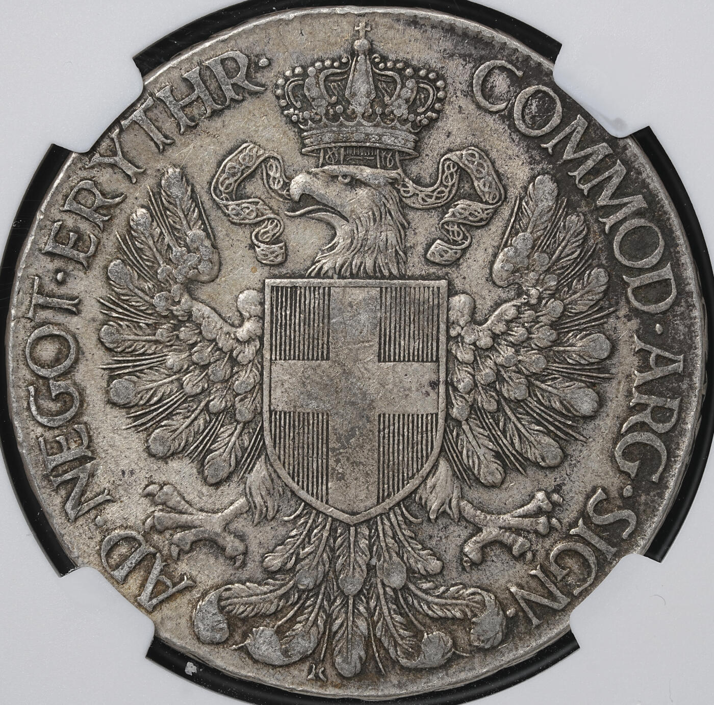 修遠堂世界钱币第六十二期 NGC XF45 1918年意属厄立特里亚1泰勒大银币