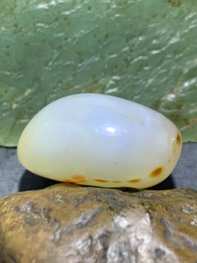 放福利！精美冰透高玉化朱砂点缠丝玛瑙原石吊坠一块 放福利！精美冰透高玉化朱砂点缠丝玛瑙原石吊坠一块