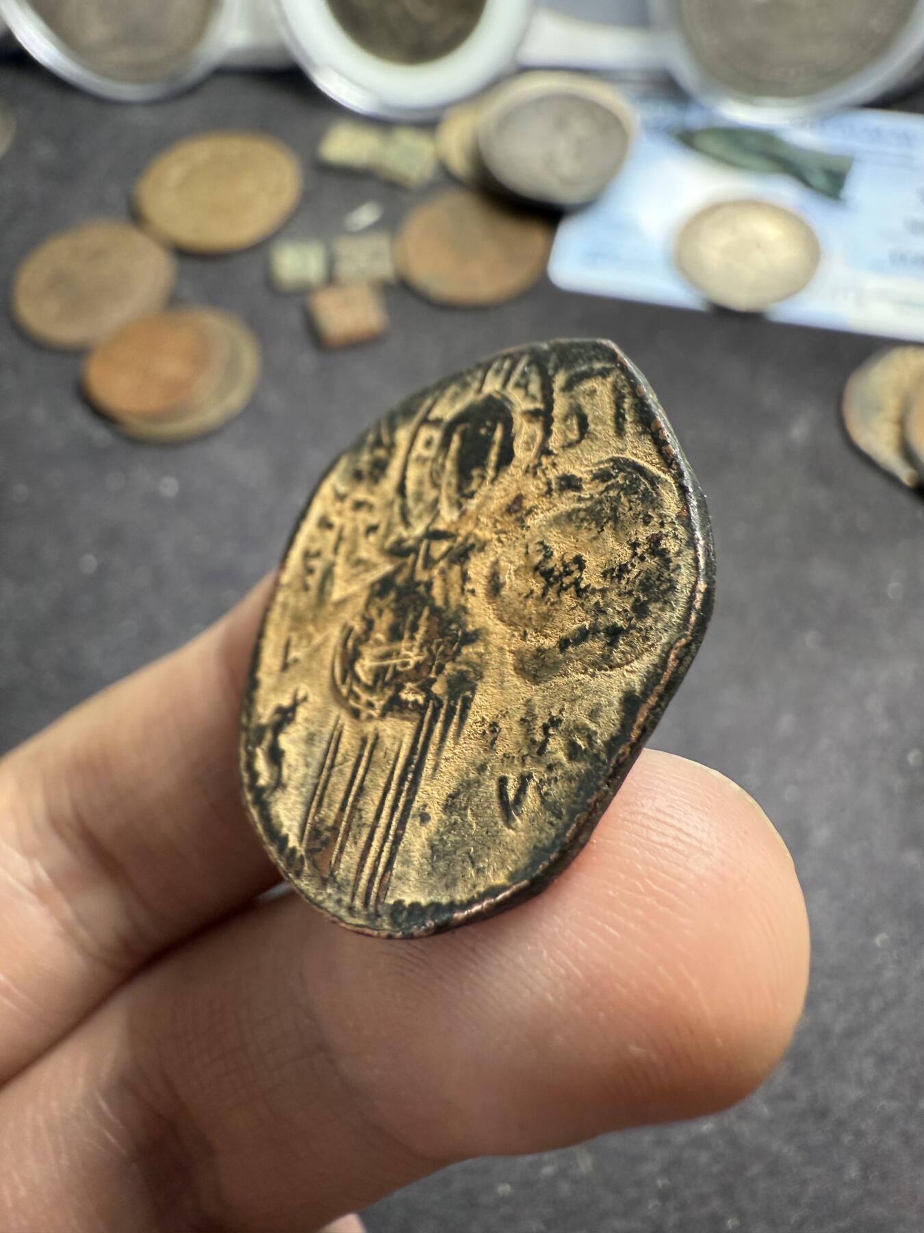 南宋泉阁俄币 外币 国币 专场第七期 东罗马帝国 公元1028-1034 罗曼努斯三世大铜币 好品 少见品种