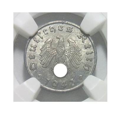 NGC MS65 德国第三帝国1943年1芬尼 难得开卷原光 - NGC MS65 德国第三帝国1943年1芬尼 难得开卷原光