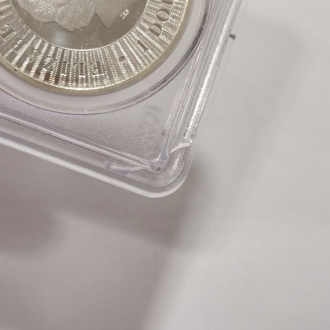 博洋堂世界钱币拍卖第115期（全场包邮） PCGS MS69 澳大利亚1$2016年袋鼠1oz银币 珀斯厂 初打标签 币面有一定硫化氧化痕（2016年左右各国投资银币通病）无金盾老盒 盒角有磕裂