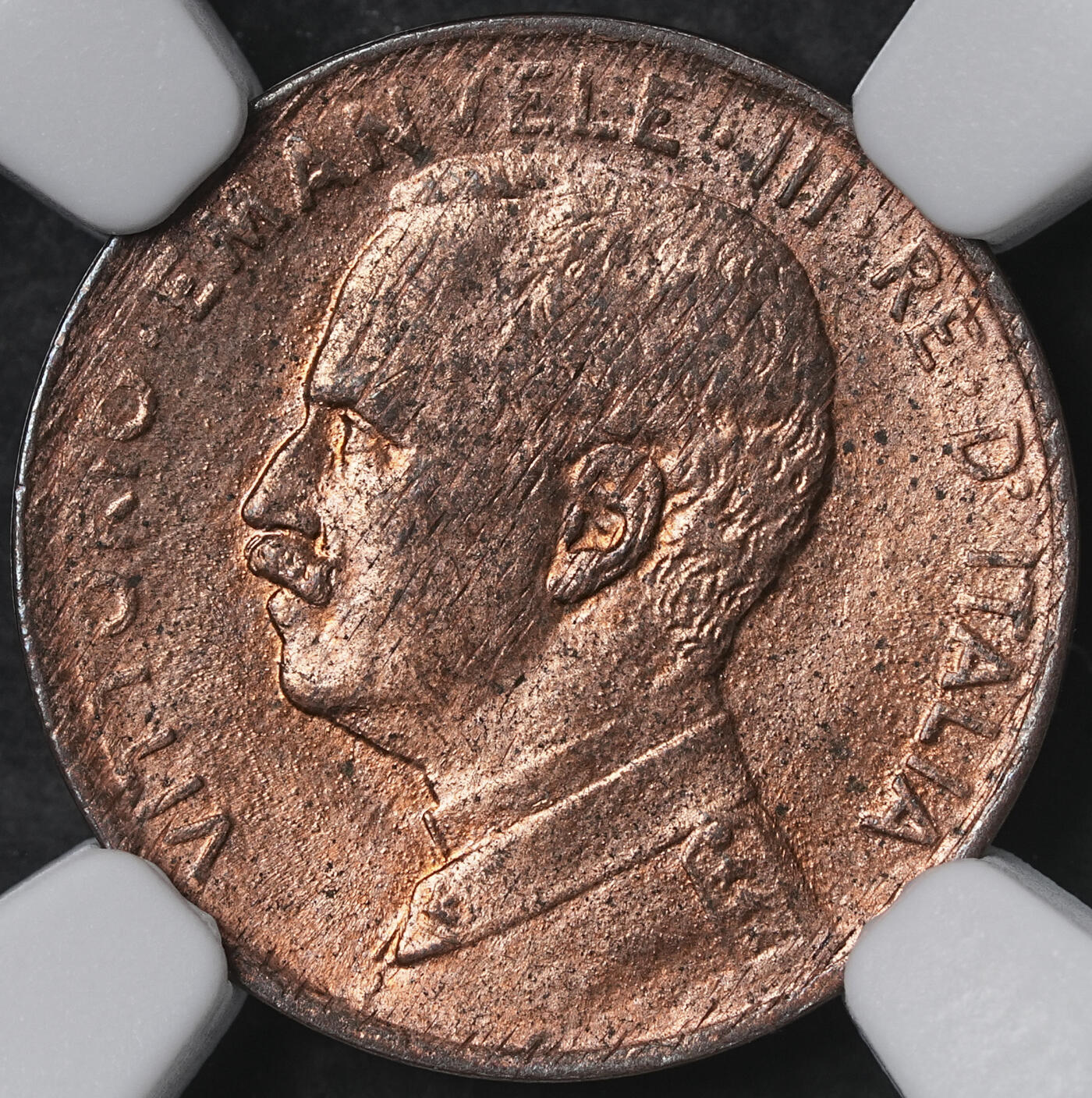 修遠堂世界钱币第六十二期 NGC MS64RB 1915年意大利1分铜币