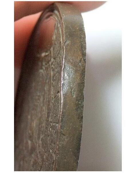 法国1855年 拿破仑三世徽章盾牌高浮雕精制超大铜章 60MM 111克